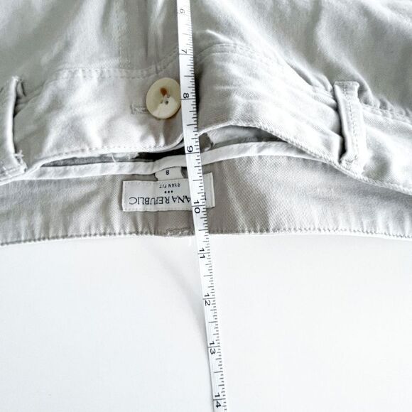 Banana Republic Women's Pants Chinos Ryan Fit Wide Leg Beige Size 8 - Picture 7 of 10